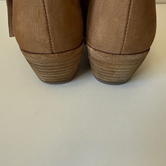 Sam Edelman Packer Ankle Boots Women’s Sz 8.5 Brown Suede Brown Side Zip - Picture 4 of 16